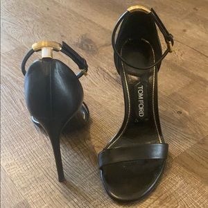 Tom Ford Leather Ankle Strap Sandals